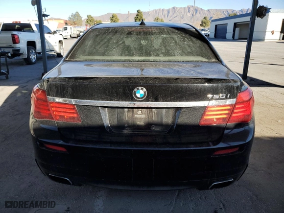 2013 BMW 7 Series 750i with VIN WBAYA8C55DD227962, listed as a Copart auction lot 88784595 with 98,387 mi miles and Clean Title. Bid and sale history available at carsss.com. Image 6.