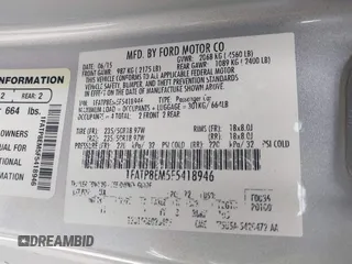 2015 Ford Mustang V6 with VIN 1FATP8EM5F5418946, listed as a IAAI auction lot 42375040 with 127,968 mi miles and . Bid and sale history available at DreamBid. Image 9.