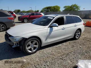 2014 BMW 3 Series 328d xDrive with VIN WBA3K5C59EKT33723, listed as a Copart auction lot 56546485 with 121,327 mi miles and Salvage title. Bid and sale history available at DreamBid. Image 1.