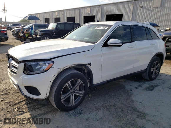 2019 Mercedes-Benz GLC 300 with VIN WDC0G4JB9KV159358, listed as a Copart auction lot 56053465 with 89,497 mi miles and Salvage title. Bid and sale history available at DreamBid. Image 1.