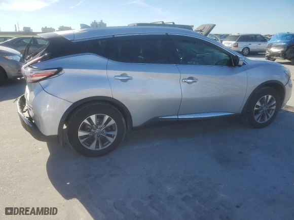 2016 Nissan Murano S with VIN 5N1AZ2MH4GN147386, listed as a Copart auction lot 49438845 with 77,015 mi miles and Salvage Title. Bid and sale history available at carsss.com. Image 3.