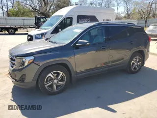 2018 GMC Terrain SLT with VIN 3GKALPEV3JL348070, listed as a Copart auction lot 50198245 with 182,869 mi miles and Salvage Title. Bid and sale history available at carsss.com. Image 1.
