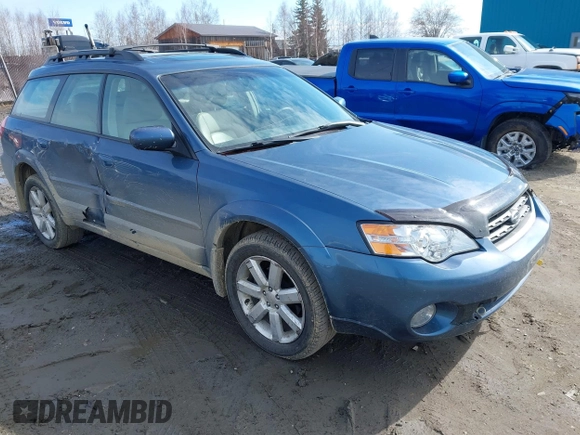 2006 Subaru Legacy Outback Limited with VIN 4S4BP62C667340098, listed as a IAAI auction lot 42085440 with 79,355 mi miles and . Bid and sale history available at DreamBid. Image 1.