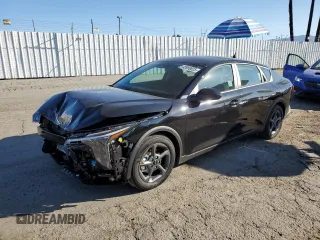 2025 Kia K4 LXS with VIN 3KPFT4DE9SE085493, listed as a Copart auction lot 45999825 with 79 mi miles and Salvage Title. Bid and sale history available at carsss.com. Image 1.