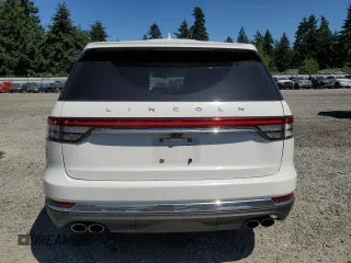 2022 Lincoln Aviator Reserve with VIN 5LM5J7XC3NGL21744, listed as a Copart auction lot 62887815 with 33,714 mi miles and Salvage title. Bid and sale history available at DreamBid. Image 6.