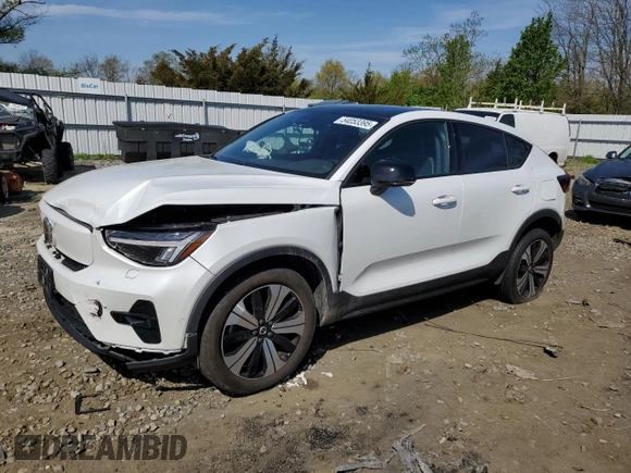 2023 Volvo C40 Plus с VIN YV4ED3GL3P2059521, выставлен на аукционе Copart как лот 54053395 с пробегом 24 902 миль миль и Списание • Salvage title. История ставок и продаж доступна на DreamBid. Изображение 1.