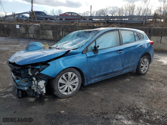 2017 Subaru Impreza with VIN 4S3GTAA65H1734086, listed as a Copart auction lot 88859165 with 0 mi miles and Salvage Title. Bid and sale history available at carsss.com. Image 1.