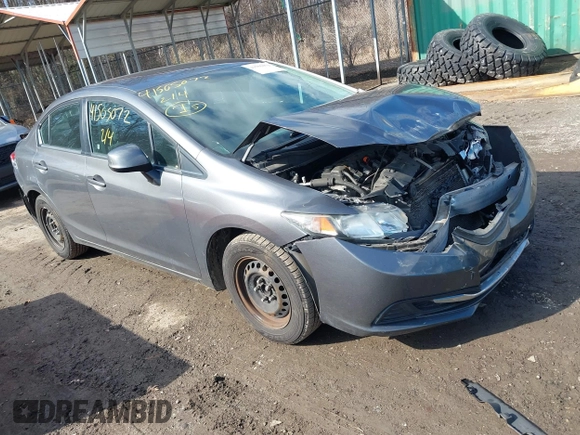 2013 Honda Civic LX z VIN 19XFB2F57DE211132, wystawiony jako IAAI lot #41505072 z przebiegiem 136 269 mil mil oraz . Historia ofert i sprzedaży dostępna na DreamBid. Obrazek 1.