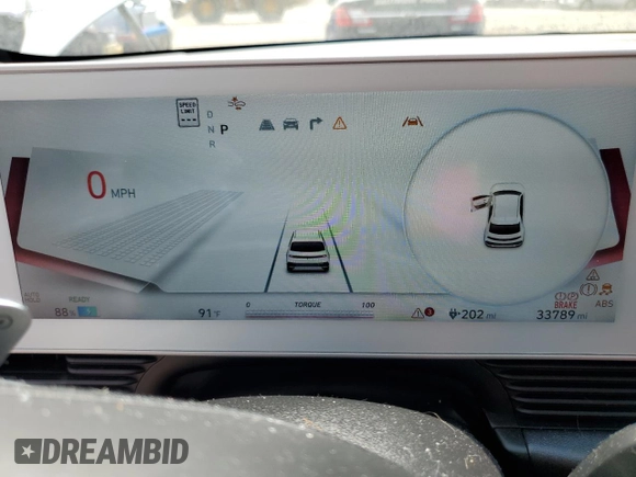 2022 Hyundai Ioniq 5 SEL with VIN KM8KNDAF9NU065218, listed as a Copart auction lot 56224315 with 33,789 mi miles and Salvage title. Bid and sale history available at DreamBid. Image 9.