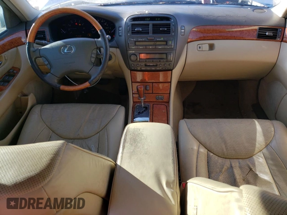 2004 Lexus LS 430 with VIN JTHBN36F340156349, listed as a Copart auction lot 80423334 with 206,519 mi miles and Salvage Title. Bid and sale history available at carsss.com. Image 8.