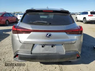 2020 Lexus UX with VIN JTHP9JBHXL2024195, listed as a Copart auction lot 48470575 with 58,500 mi miles and Salvage Title. Bid and sale history available at carsss.com. Image 6.