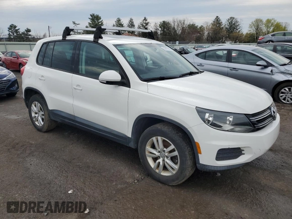 2013 Volkswagen Tiguan S with VIN WVGAV3AX7DW596953, listed as a Copart auction lot 53107845 with 131,732 mi miles and Clean title. Bid and sale history available at DreamBid. Image 4.