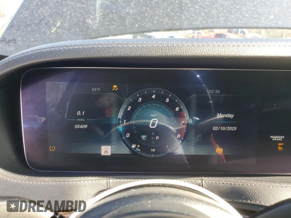 2018 Mercedes-Benz S 560 with VIN WDDUG8GB4JA369092, listed as a Copart auction lot 44637515 with 55,409 mi miles and Salvage Title. Bid and sale history available at carsss.com. Image 9.