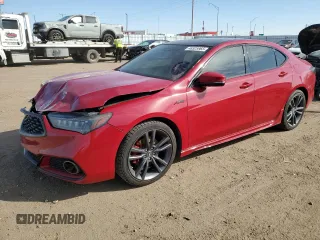 2019 Acura TLX w/A-Spec Pkg with VIN 19UUB3F62KA001108, listed as a Copart auction lot 48525965 with 42,451 mi miles and Salvage Title. Bid and sale history available at carsss.com. Image 1.