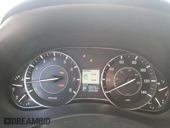 2018 Nissan Armada SL with VIN JN8AY2NC1J9557769, listed as a Copart auction lot 53961105 with 55,678 mi miles and Salvage Title. Bid and sale history available at carsss.com. Image 9.