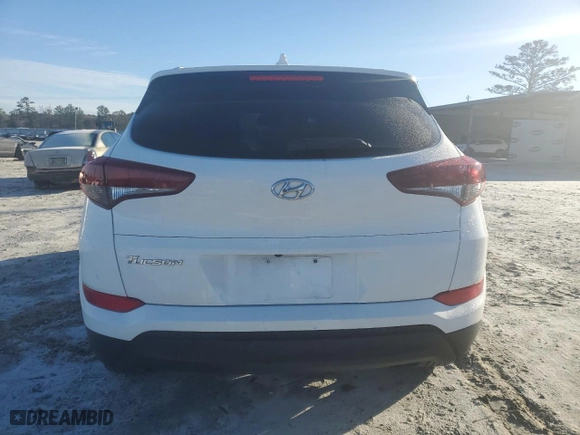 2017 Hyundai Tucson SE Plus with VIN KM8J33A46HU419503, listed as a Copart auction lot 45462975 with 80,391 mi miles and Salvage Title. Bid and sale history available at carsss.com. Image 6.