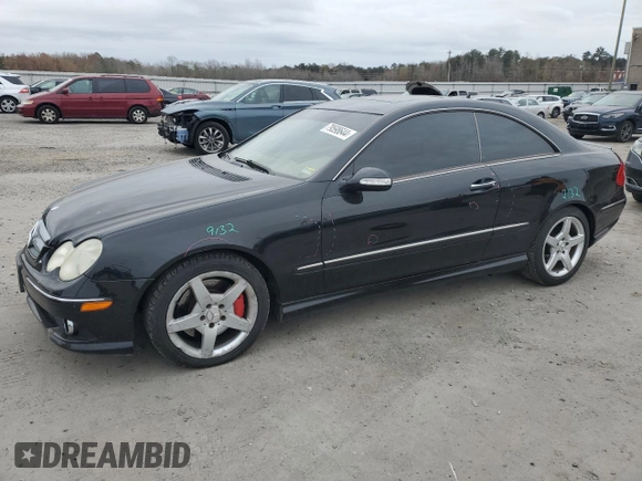 2009 Mercedes-Benz CLK 350 with VIN WDBTJ56H79F268881, listed as a Copart auction lot 79598644 with 147,088 mi miles and Salvage Title. Bid and sale history available at DreamBid. Image 1.