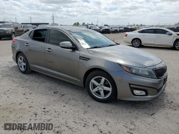 2015 Kia Optima LX with VIN 5XXGM4A77FG497139, listed as a Copart auction lot 49471235 with 163,492 mi miles and Salvage Title. Bid and sale history available at DreamBid. Image 4.