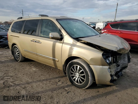 2011 Kia Sedona EX with VIN KNDMH4C74B6374931, listed as a Copart auction lot 46694665 with 219,763 mi miles and Salvage Title. Bid and sale history available at carsss.com. Image 4.