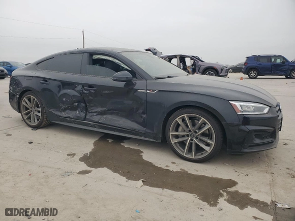 2019 Audi A5 Sportback Prestige with VIN WAUFNCF52KA043216, listed as a Copart auction lot 44332665 with NaN miles and Salvage Title. Bid and sale history available at carsss.com. Image 4.