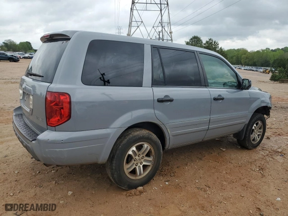 2004 Honda Pilot EX with VIN 2HKYF185X4H579532, listed as a Copart auction lot 52068875 with 216,251 mi miles and Salvage Title. Bid and sale history available at carsss.com. Image 3.