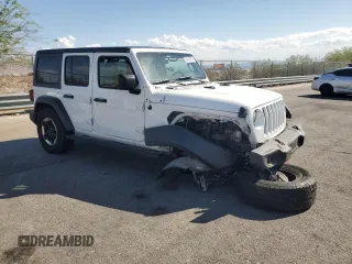 2020 Jeep Wrangler Unlimited Sport S z VIN 1C4HJXDG4LW209887, wystawiony jako Copart lot #59419785 z przebiegiem 89 138 mil mil oraz Szkoda całkowita • Salvage title. Historia ofert i sprzedaży dostępna na DreamBid. Obrazek 4.