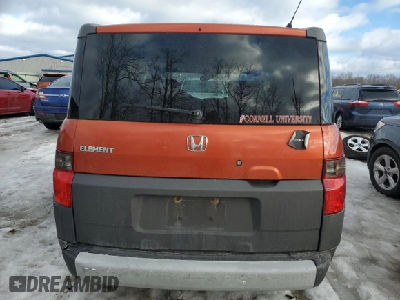 2004 Honda Element EX with VIN 5J6YH18624L015642, listed as a Copart auction lot 46146415 with 201,566 mi miles and Salvage Title. Bid and sale history available at DreamBid. Image 6.