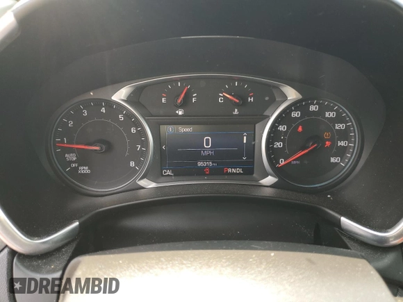 2021 Chevrolet Equinox LT with VIN 3GNAXKEV8ML391995, listed as a Copart auction lot 60400895 with 95,315 mi miles and Salvage title. Bid and sale history available at DreamBid. Image 9.