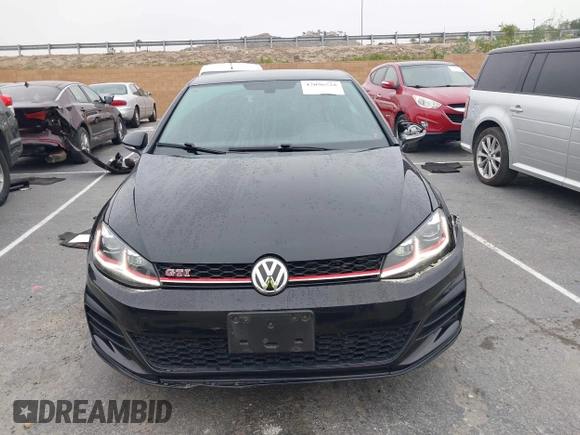 2019 Volkswagen Golf GTI S with VIN 3VW5T7AU3KM005648, listed as a IAAI auction lot 42096528 with 57,352 mi miles. Bid and sale history available at carsss.com. Image 12.