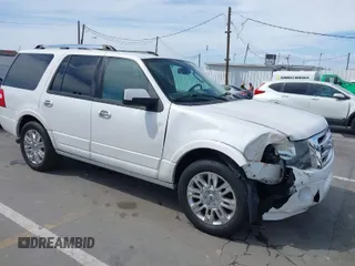 2012 Ford Expedition Limited with VIN 1FMJU1K57CEF17824, listed as a IAAI auction lot 41939088 with 145,400 mi miles and . Bid and sale history available at DreamBid. Image 1.