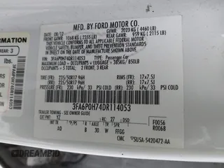 2013 Ford Fusion SE with VIN 3FA6P0H74DR114053, listed as a IAAI auction lot 41510376 with 204,664 mi miles and . Bid and sale history available at carsss.com. Image 9.
