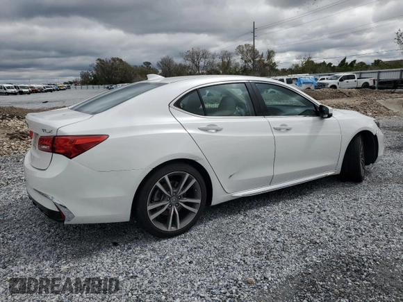 2020 Acura TLX w/Technology Pkg with VIN 19UUB2F48LA001835, listed as a Copart auction lot 46857585 with 39,885 mi miles and Non Repairable. Bid and sale history available at carsss.com. Image 3.