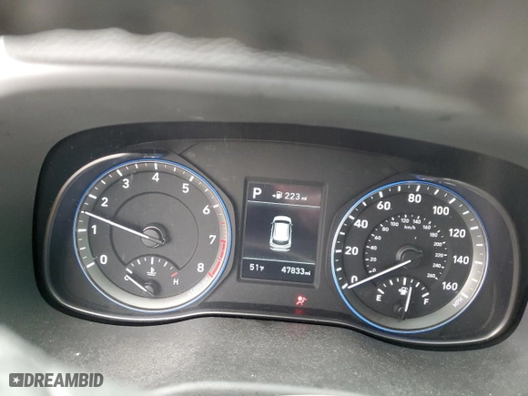 2018 Hyundai Kona SEL with VIN KM8K2CAA7JU078468, listed as a Copart auction lot 47664145 with 47,833 mi miles and Salvage Title. Bid and sale history available at carsss.com. Image 9.