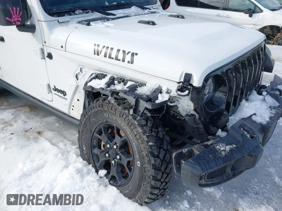 2022 Jeep Wrangler Unlimited Sport with VIN 1C4HJXDG2NW193577, listed as a IAAI auction lot 41634111 with 41,330 mi miles and . Bid and sale history available at DreamBid. Image 6.