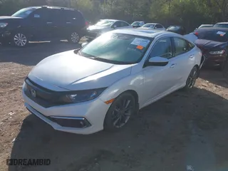 2019 Honda Civic Sedan EX-L with VIN 19XFC1F7XKE005969, listed as a IAAI auction lot 41853809 with 85,961 mi miles. Bid and sale history available at carsss.com. Image 17.