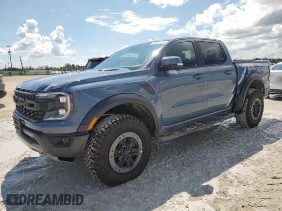 2024 Ford Ranger Raptor with VIN 1FTER4LR4RLE21079, listed as a Copart auction lot 73424754 with 2,141 mi miles and Salvage Title. Bid and sale history available at carsss.com. Image 1.
