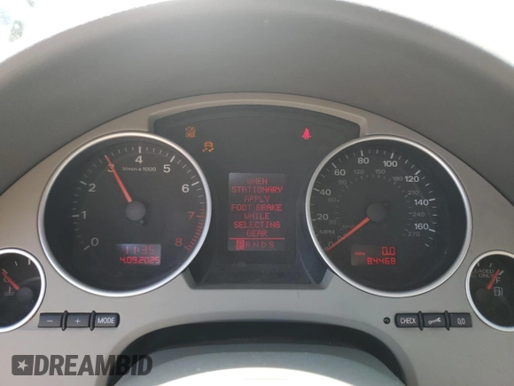 2008 Audi A4 2.0T with VIN WAUAF48H58K016812, listed as a Copart auction lot 52417745 with 84,468 mi miles and Salvage title. Bid and sale history available at DreamBid. Image 9.