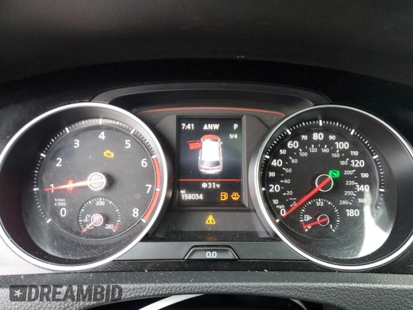 2017 Volkswagen Golf GTI S with VIN 3VW447AU7HM047418, listed as a Copart auction lot 49688035 with 158,034 mi miles and Salvage Title. Bid and sale history available at carsss.com. Image 9.