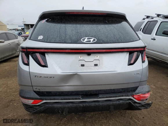 2022 Hyundai Tucson SEL with VIN 5NMJFCAE6NH010103, listed as a Copart auction lot 49314895 with 45,581 mi miles and Salvage Title. Bid and sale history available at carsss.com. Image 6.