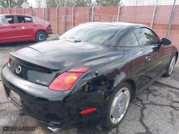 2002 Lexus SC 430 with VIN JTHFN48Y720021846, listed as a IAAI auction lot 41425830 with NaN miles. Bid and sale history available at carsss.com. Image 4.