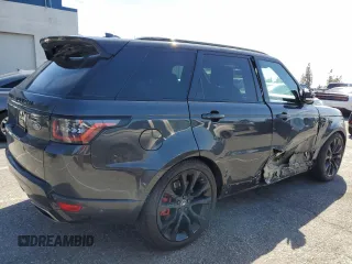 2022 Land Rover Range Rover Sport HST with VIN SALWS2RU8NA207459, listed as a Copart auction lot 49181275 with 29,877 mi miles and Salvage title. Bid and sale history available at DreamBid. Image 3.