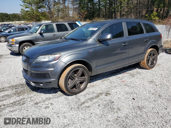 2015 Audi Q7 3.0T S line Prestige with VIN WA1DGAFE0FD012991, listed as a Copart auction lot 46693545 with 154,427 mi miles and Salvage Title. Bid and sale history available at carsss.com. Image 1.