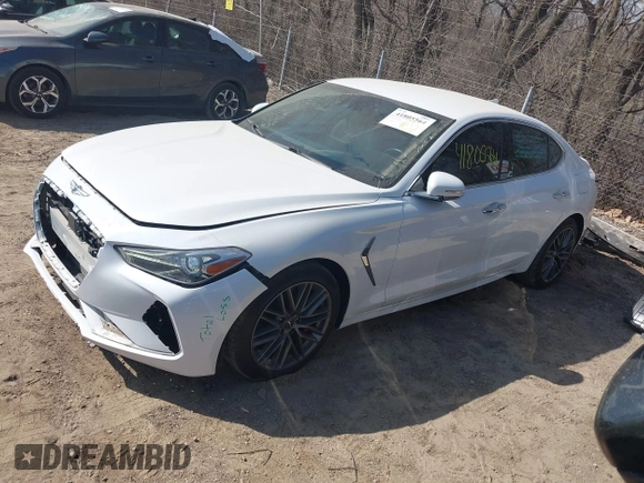 2019 Genesis G70 Advanced with VIN KMTG54LE7KU035128, listed as a IAAI auction lot 41805564 with 35,277 mi miles and . Bid and sale history available at carsss.com. Image 19.