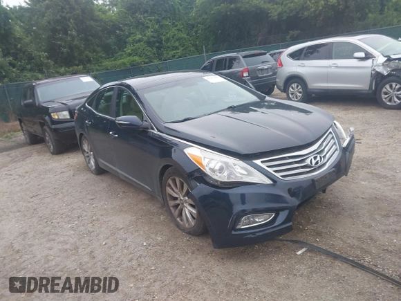 2013 Hyundai Azera with VIN KMHFH4JG5DA260461, listed as a IAAI auction lot 42603483 with 157,362 mi miles and . Bid and sale history available at DreamBid. Image 1.