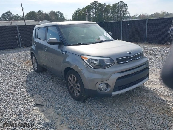 2019 Kia Soul + with VIN KNDJP3A5XK7678079, listed as a IAAI auction lot 41844361 with 97,564 mi miles. Bid and sale history available at carsss.com. Image 1.