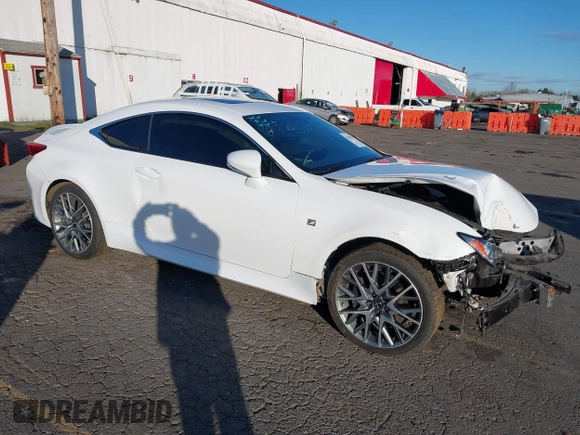 2015 Lexus RC 350 with VIN JTHSE5BC5F5002299, listed as a IAAI auction lot 41420794 with 69,404 mi miles. Bid and sale history available at carsss.com. Image 1.