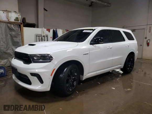 2021 Dodge Durango R/T with VIN 1C4SDJCT4MC825522, listed as a Copart auction lot 44381405 with 44,024 mi miles and Salvage title. Bid and sale history available at DreamBid. Image 1.