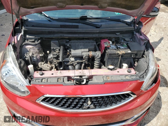 2018 Mitsubishi Mirage SE with VIN ML32A4HJ4JH005329, listed as a Copart auction lot 46583765 with 82,883 mi miles and Salvage title. Bid and sale history available at DreamBid. Image 11.