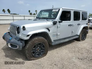 2022 Jeep Wrangler Unlimited Sahara with VIN 1C4JJXP67NW213763, listed as a Copart auction lot 55790525 with 26,484 mi miles and Clean title. Bid and sale history available at DreamBid. Image 1.