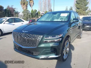 2021 Genesis GV80 with VIN KMUHCESCXMU046641, listed as a IAAI auction lot 41614756 with 25,666 mi miles and . Bid and sale history available at DreamBid. Image 18.